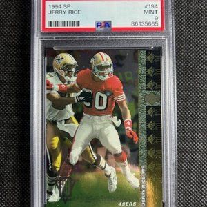 1994 SP #194 JERRY RICE PSA 9 MINT HOF SAN FRANCISCO 49ERS GOAT